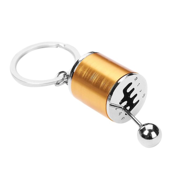 Creative Auto Part Model Gear 6 Shape Pendant Nøkkelring (gyllen) Golden none