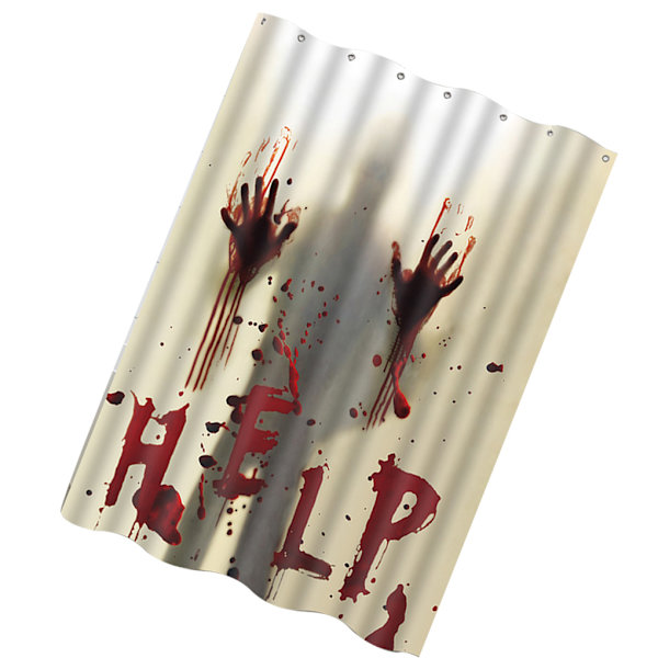 Halloween-tema Duschdraperi Badrum Dusch Badande Blodig