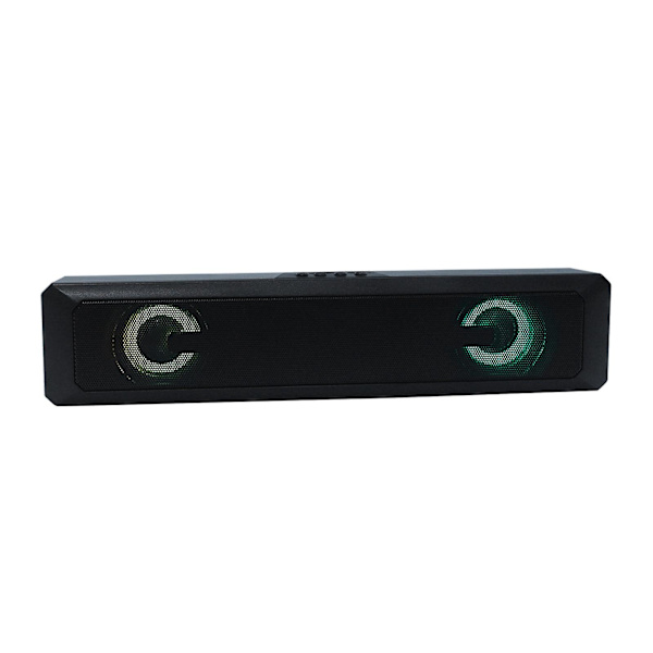 Bluetooth-kaiutin Kannettava kaiutin värillisellä valolla Bluetooth -kaiutin Bluetooth 5.0 Erityinen lomalahja on myös yhteensopiva Tfcardin kanssa Black