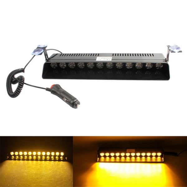 Bilvindruta 12 LED-blixtljus Blinkande varningslampa