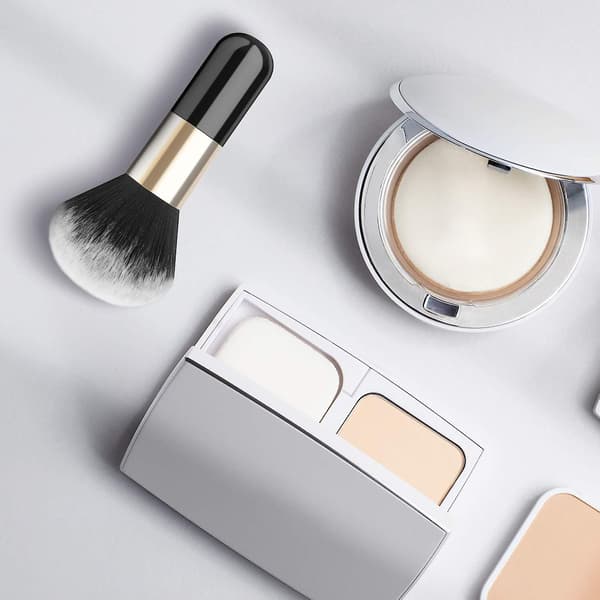 Pudder Makeup Børste, Enkel Stor Makeup Børste Blødt ansigt Mineral Pudder Foundation Brush Blush Børste til at blande makeup
