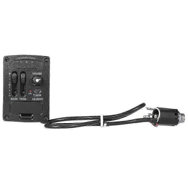 Uk-300T Ukulele Piezo Pickup Preamp 2-bånds EQ Equalizer Ukulele Pickups Tuner System