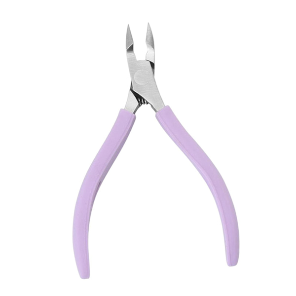 1/2/3/5 Rostfritt stål Nagelbandssax Anti För Slip Silikon Purple 11 x 6.8cm 1Set