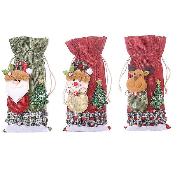 Vinflaskeposer Genanvendelige til julepynt