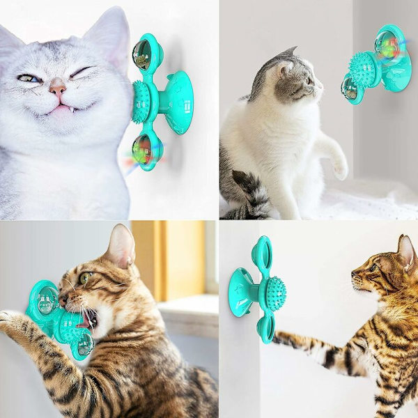 Cat Windmill, Windmill Cat Toy, Cats Interactive Toy Sugkopp Tu