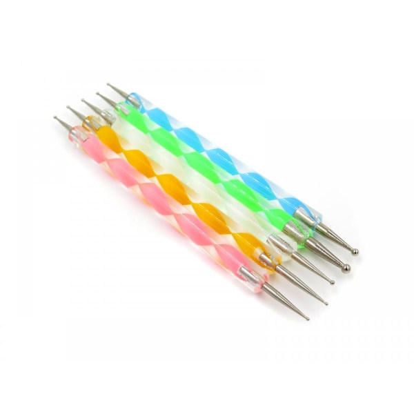 Dekorationsverktyg Nail Art Dotting Tool 5st