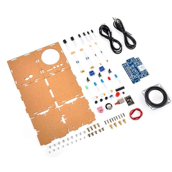-009 Bluetooth-högtalare Minihögtalarenhet Elektronisk komponent DIY-kit Trådlös trådbunden 5V DC-driven och akrylskal