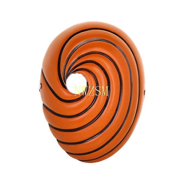 Tobi Obito Cosplay kostume Akatsuki langærmet kappe Halloween karneval Sjovt voksen Cosplay kostume Only mask