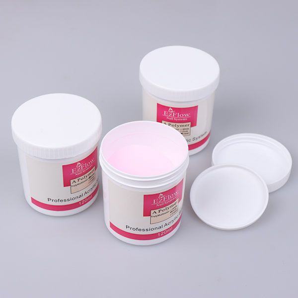120ml Polymer Akrylpulver Vit/Rosa/Klar För Naglar TIPS Transparent
