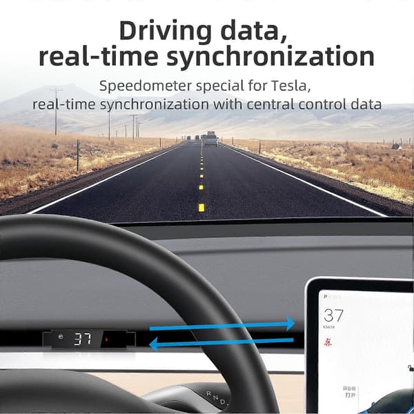 LCD HUD Display Dashboard Speedometer Gear Blinklys Monitor Erstatning til Tesla Model 3 Y