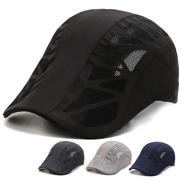 Cap sommer kasket tynd cap light gray