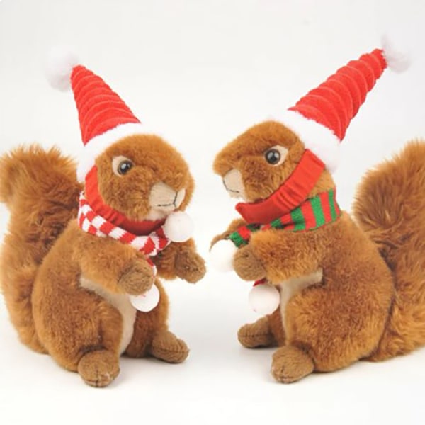 Lizard Tomte Hatt Kanin Withscarf Juldräkt 01