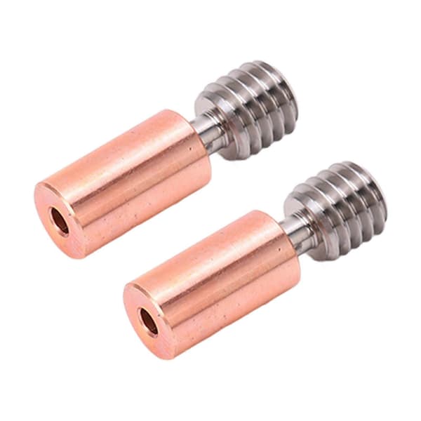 2 STK Heatbreak Tube Ti-legering Gren Design Termisk Modstand M6 Gevind Halsrør til Ender 3 S1 3D Printer Ti-legering Kobber