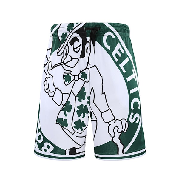 Nba Retro Basketballshorts Unisex sportshorts Studenter celtics green XL