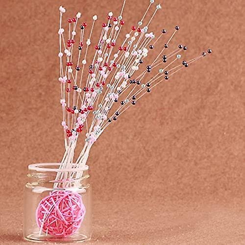 60 stk. Perlestave Buket 4mm Perlestreng Perler Garland Til DIY Brudebryllupsbuket. Julevalg