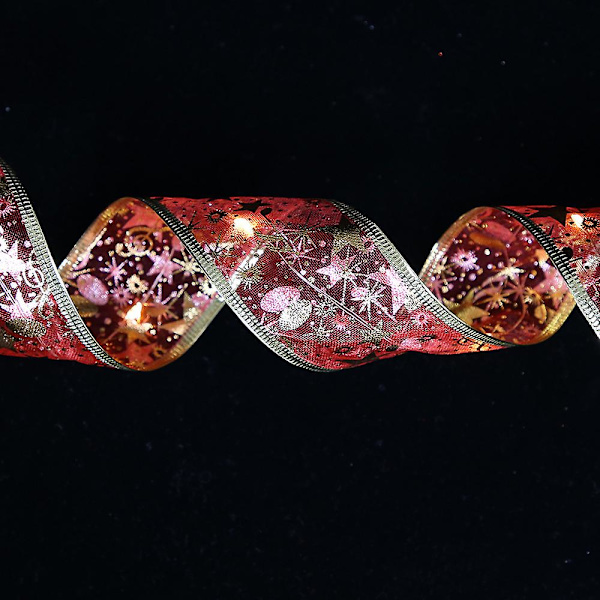4/5/10/55m Juldekoration Dubbelvägg LED Light Bar Warm Light Red(2M)