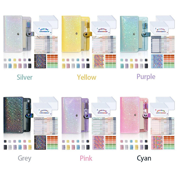 A6 Budgetmappe Budget Organizer CYAN Cyan