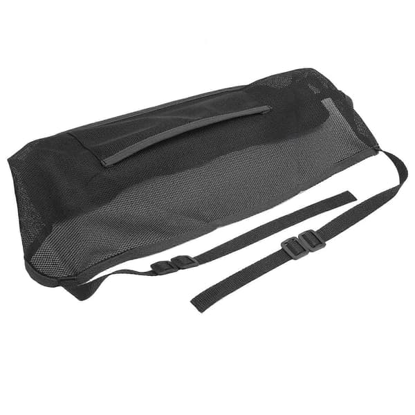 Universal bilnetlommeholder mellem sæder, netopbevaringspose, kæledyrsbarriere 260x405mm Sort