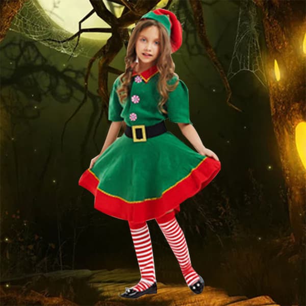 Børnenes Halloween-kostumer Juleforestillingskostumer 130cm Female models