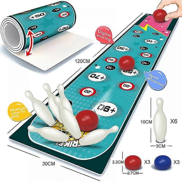 Bordspill Bowling og Curling Sett Morsomme Leker Gaver til Barn