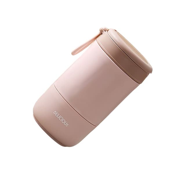 Frukostkopp Kaffe Mugg Mjölkburk Håller varm länge Light Pink/680ML