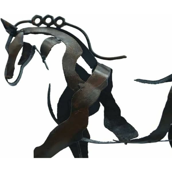 Metallinen Hevospatsas Adonis Koriste, 3D Käsintehty Ope