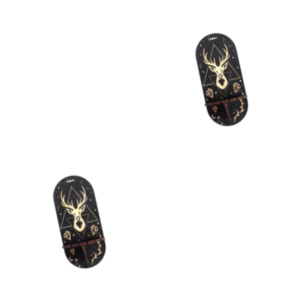 1/2/3/5 Kristallihyllyt Retrotyyli Helppo asennus Deer 2PCS