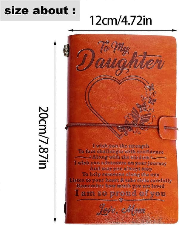 Til Min Datter Lærjournal Mamma Til Datter Gaver Skrivebok Refillbar Reisejournal Dagbok Konfirmasjon Tilbake Til Skolen Gave