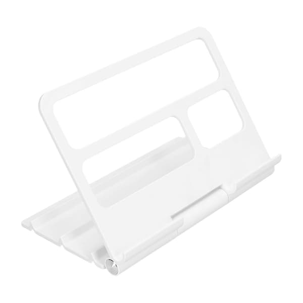 Tabletstativ Bærbart Multi-vinkel Justerbart Desktop Tablet Holder til IOS til Huawei Tablet Hvid