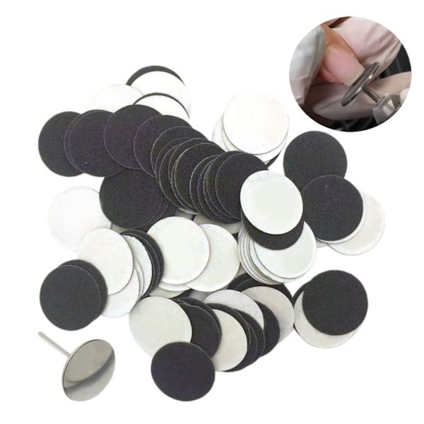 1/2/3/5 Sähköisen jalkaraspin vaihtotyynyt tehokas ja 35mm 240Grit 100 pcs 1 Pc
