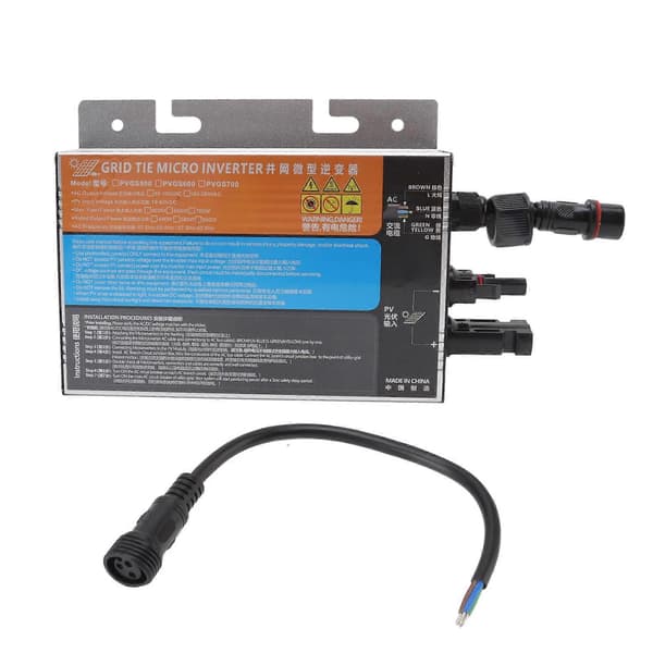 Solar Inverter Mikro Aluminiumlegering IP55 Beskyttelse Netbundet Inverter til Konvertering af DC til AC 1860V PVGS700W 110V