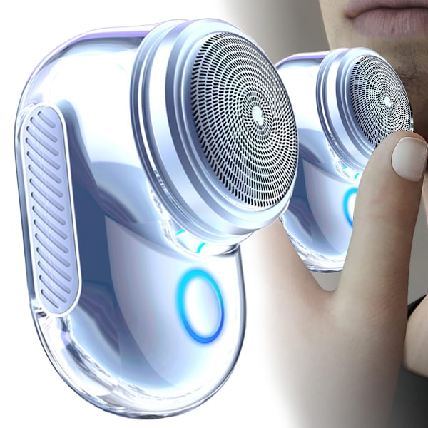Mini Rakapparat Bärbar elektrisk rakapparat, Mini Electric Razor för mig silver