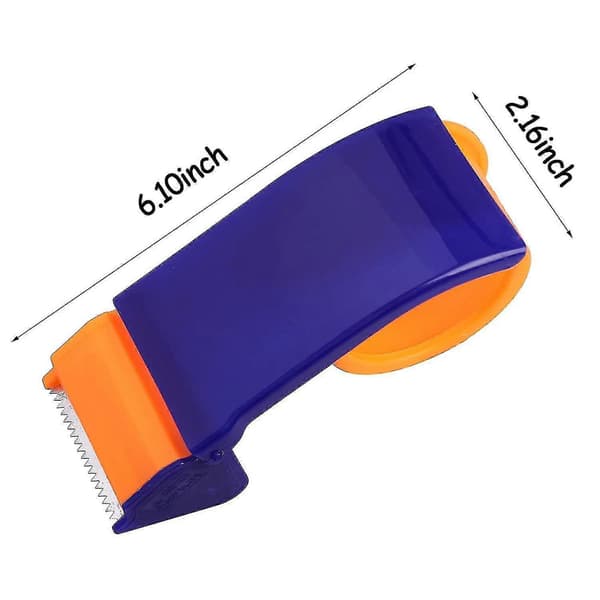 3-pack Tejpdispenser, Handdispenser, Ergonomisk Handhållen Blå Förpackningstejpdispenser