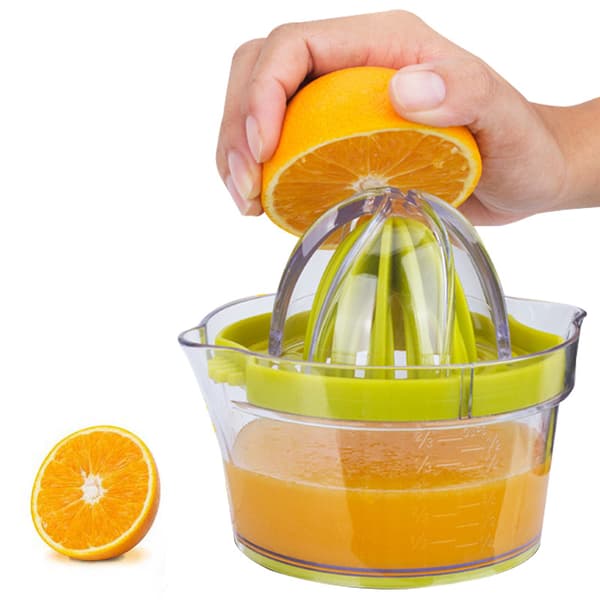 4 i 1 bärbar citruspress för apelsin, lime och citron, vitlök