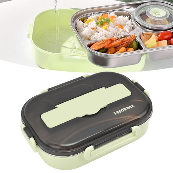 HURRISE Divider Lunchlåda Lunchlåda Avtagbar bricka Håll varm Funktion Bärbar isolerad Lunchlåda