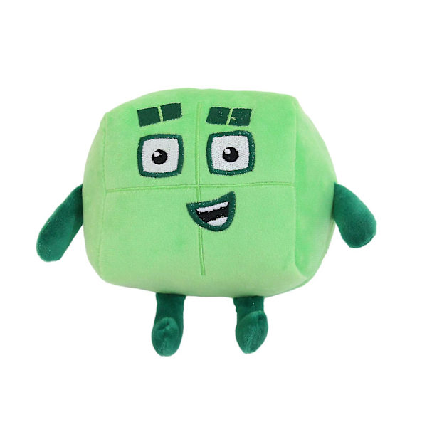 Numberblocks Plysch Mjukleksaker Muffad Plysch Doll For Kidsa green 4