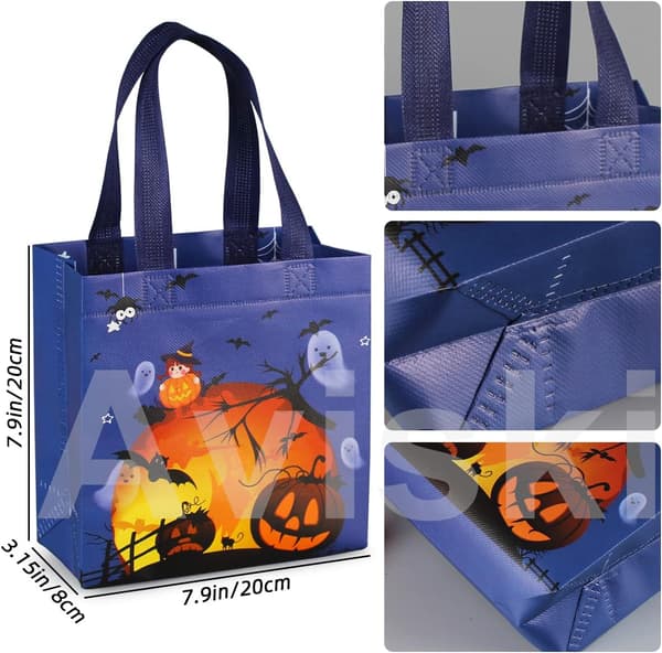 16 ST Halloween Trick or Treat-påsar - multifunktionell non-woven present