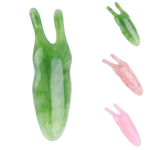 Naturligt harts GuaSha näsa Massage Tool Shape Board pink