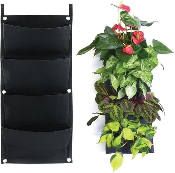 2-pack vertikala hängande planteringspåsar Planteringspåsar Trädgårdshängande