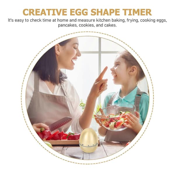 Kreativ Eggform Timer Interessant Tids Påminnelsesverktøy Kjøkken Timer Student Timer