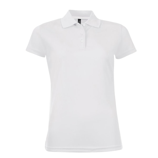 SOLS Dam/Dam Artist Kortärmad Pique Polo Shirt White XXL