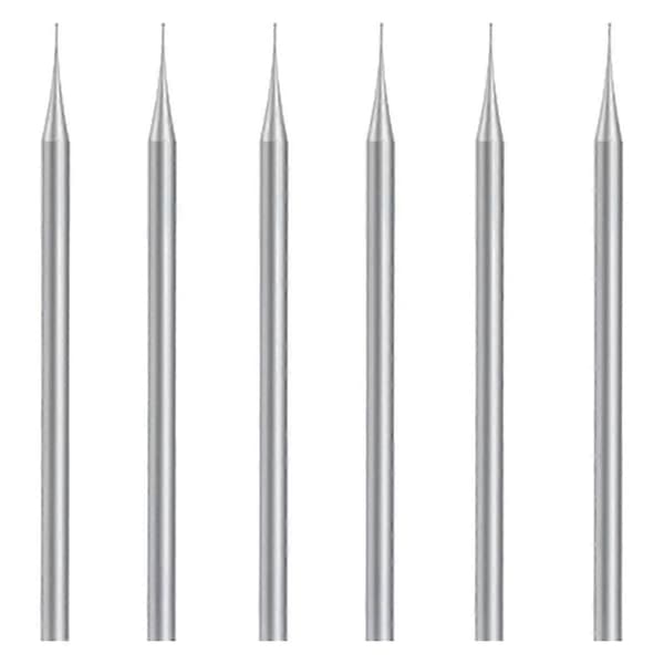 6 stk. kulesett, 3/32 tommer kulefreser smykkeutskjæringsbits (0,8 mm)