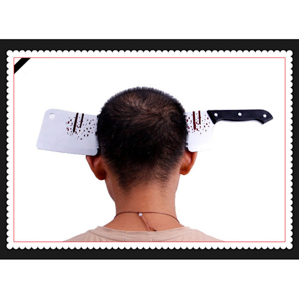 Saw Axe Halloween Pannband Knepig rekvisita Skräckfestdekor black C