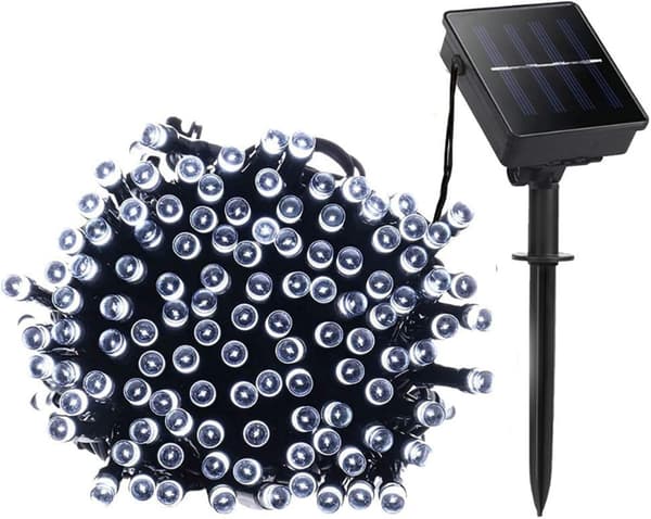 Nye 100 stk. Solar Julelys LED Lyskæde Julelys Chr