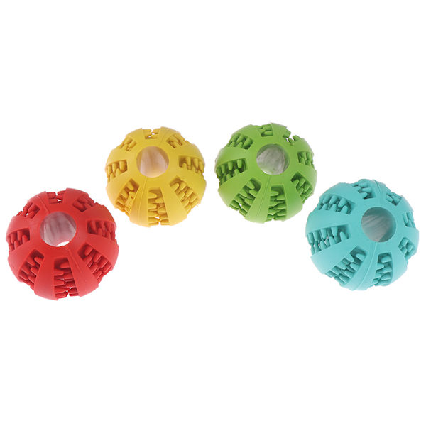 Hundleksaker Stretchgummi som läcker boll Katt Hundtuggleksaker Red