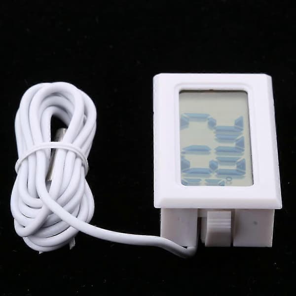 1 kpl digitaalinen LCD-vesilämpömittari, lämpötilamittari -50C~110C Valkoinen