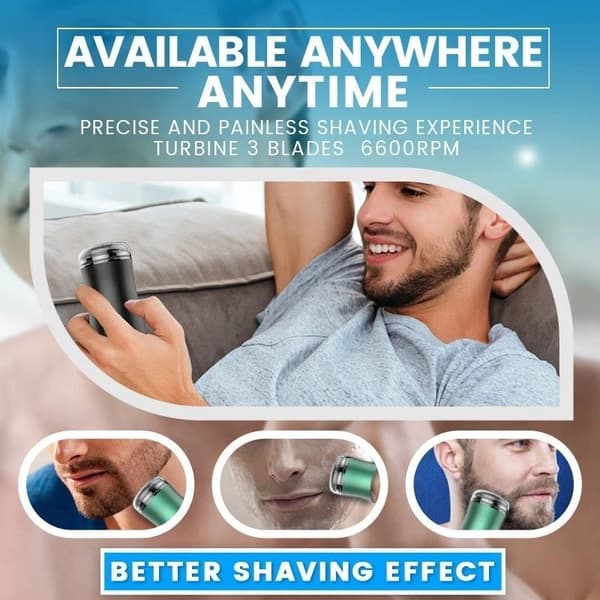 Pocket Size Washable Electric Razor Electric Shaver black