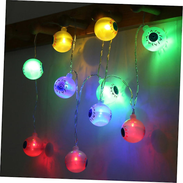 String Halloween Lys Halloween Øyeeplel Lys Led Lys String Innendørslys for Dekorasjon 6m