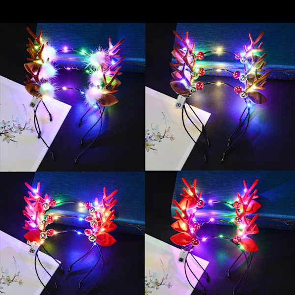 Julpannband LED-hårband 01