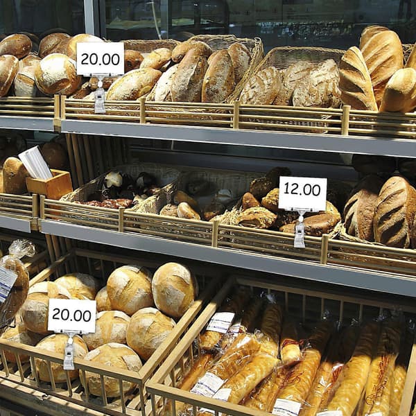 40 stk. skilteclips, drejelige skilteholdere, klare displayclips, prisskilteholdere til butikker